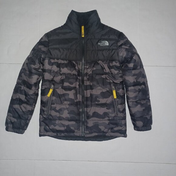 THE NORTH FACE BOYS REVERSIBLE MOUNT CHIMBORAZO JACKET CAMO - Picture 1 of 11
